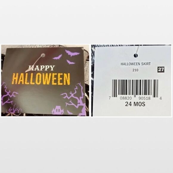 New Black Halloween Skirt With Spider Webs Ruffle Tulle - Picture 15 of 16